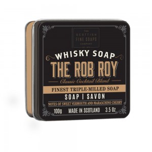 Sapun cu extract de whisky in cutie metalica 100g, The Rob Roy, The Scottish Fine Soaps Sapun cu extract de whisky in cutie metalica 100g, The Rob Roy, The Scottish Fine Soaps