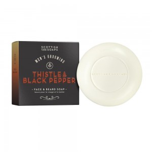 The Scottish Fine Soaps Sapun pentru barba si fata Thistle & Black Pepper 100g The Scottish Fine Soaps Sapun pentru barba si fata Thistle & Black Pepper 100g