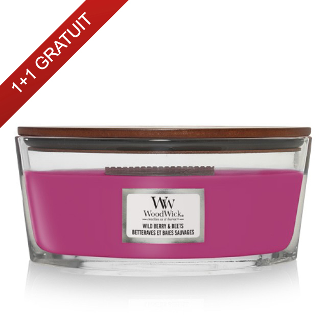 Lumanare Parfumata Ellipse Wild Berry & Beets, WoodWick® Lumanare Parfumata Ellipse Wild Berry & Beets, WoodWick®