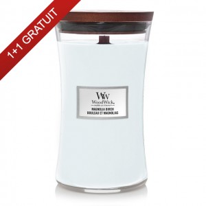 Lumanare Parfumata Borcan Mare Magnolia Birch, WoodWick®