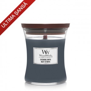 Lumanare Parfumata Borcan Mediu Evening Onyx, WoodWick® 