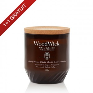 Lumanare Parfumata Borcan Mediu ReNew Cherry Blossom & Vanilla, Woodwick