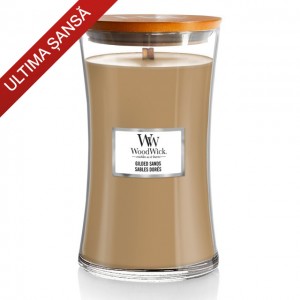 Lumanare Parfumata Borcan Mare Gilded Sands, WoodWick®