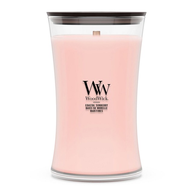 Lumanare Parfumata Borcan Mare Coastal Sunberry, WoodWick® Lumanare Parfumata Borcan Mare Coastal Sunberry, WoodWick®