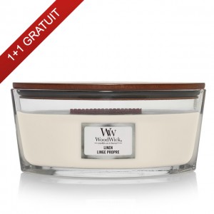 Lumanare Parfumata Ellipse Linen, WoodWick® 