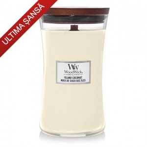 Lumanare Parfumata Borcan Mare Island Coconut, WoodWick®