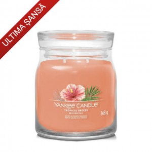 Yankee Candle Lumanare Parfumata Borcan Mediu Signature Tropical Breeze Yankee Candle Lumanare Parfumata Borcan Mediu Signature Tropical Breeze
