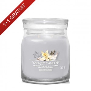 Yankee Candle Lumanare Parfumata Borcan Mediu Signature Smoked Vanilla & Cashmere