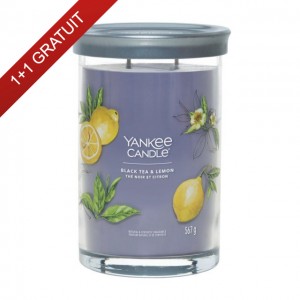 Yankee Candle Lumanare Parfumata Pahar Mare Signature Black Tea & Lemon
