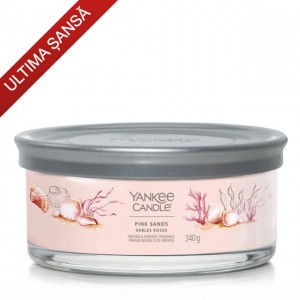 Yankee Candle Lumanare Parfumata cu 5 Fitiluri Signature Pink Sands Yankee Candle Lumanare Parfumata cu 5 Fitiluri Signature Pink Sands