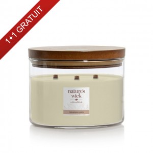 Lumanare parfumata Cashmere Wool 433g cu 3 fitiluri, Nature's Wick