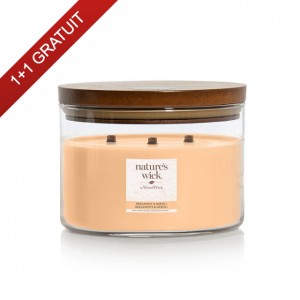 Lumanare parfumata Bergamot & Neroli 433g cu 3 fitiluri, Nature's Wick