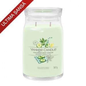 Yankee Candle Lumanare Parfumata Borcan Mare Signature Cucumber Mint Cooler Yankee Candle Lumanare Parfumata Borcan Mare Signature Cucumber Mint Cooler