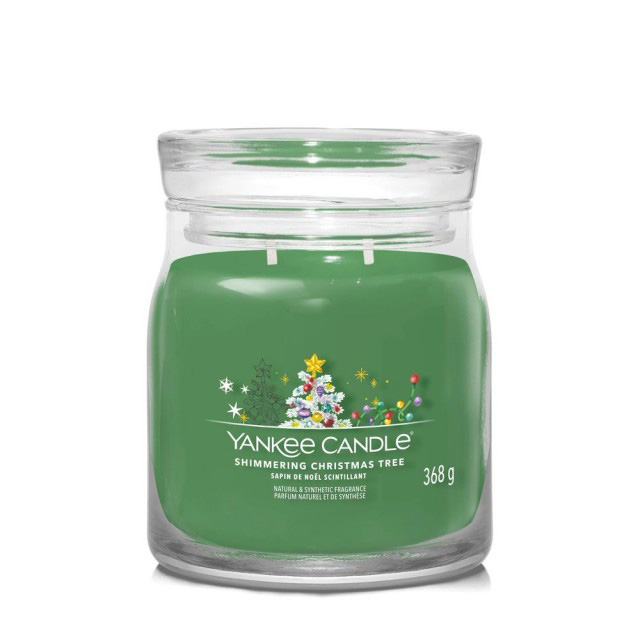 Yankee Candle Lumanare Parfumata Borcan Mediu Signature Shimmering Christmas Tree Yankee Candle Lumanare Parfumata Borcan Mediu Signature Shimmering Christmas Tree