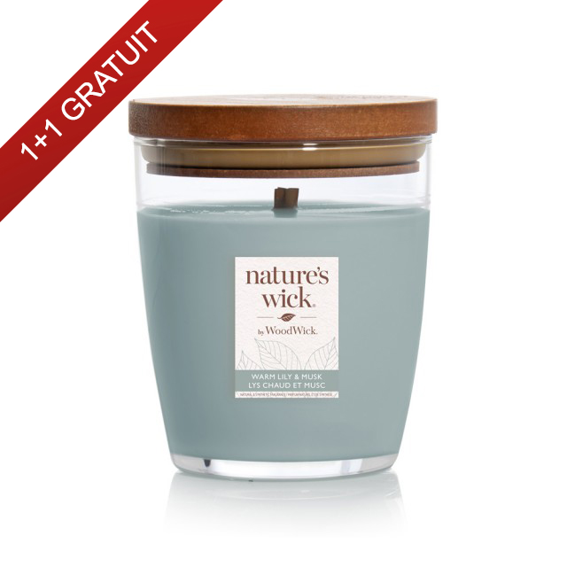 Lumanare parfumata Warm Lily & Musk 284g, Nature's Wick Lumanare parfumata Warm Lily & Musk 284g, Nature's Wick