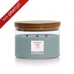 Lumanare parfumata Warm Lily & Musk 433g cu 3 fitiluri, Nature's Wick Lumanare parfumata Warm Lily & Musk 433g cu 3 fitiluri, Nature's Wick