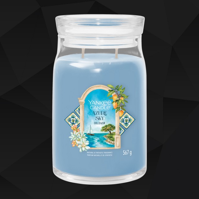 Yankee Candle Lumanare Parfumata Borcan Mare Signature Azure Sky Yankee Candle Lumanare Parfumata Borcan Mare Signature Azure Sky