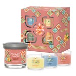 Yankee Candle Hello, Italy! Set Cadou Lumanare Pahar si 3 buc Lumanari Votive in sticla