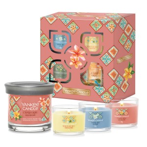 Yankee Candle Hello, Italy! Set Cadou Lumanare Pahar si 3 buc Lumanari Votive in sticla