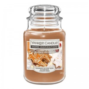 YANKEE CANDLE Home Inspiration Lumanare Parfumata Borcan Mare Gingerbread Jingle 538gr.