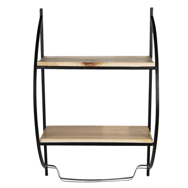 Raft de perete cu doua polite, structura metalica – 40x20x63 cm Raft de perete cu doua polite, structura metalica – 40x20x63 cm