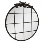 Oglinda vintage "Noir Fleur" 76x5x81 cm, Clayre & Eef Oglinda vintage "Noir Fleur" 76x5x81 cm, Clayre & Eef
