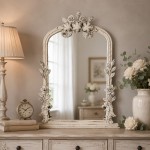 Oglinda vintage "Floral Boem" crem 56x5x77 cm Oglinda vintage "Floral Boem" crem 56x5x77 cm
