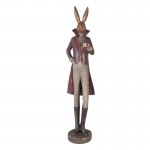 Decoratiune "Elegant Mister Rabbit" 16x14x75 cm, Clayre&Eef