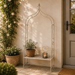 Banca cu arcada "Rustic Garden" pentru terasa sau gradina, Clayre&Eef