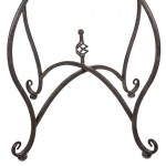 Masa bistro rotunda din metal maro Ø 70x75 cm