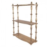 Etajera cu doua rafturi Gold, 60x22x76 cm, Clayre&Eef