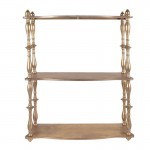 Etajera cu doua rafturi Gold, 60x22x76 cm, Clayre&Eef