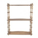 Etajera cu doua rafturi Gold, 60x22x76 cm, Clayre&Eef