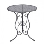 Set bistro din metal gri – masa Ø 60 cm si 2 scaune 50x40x93 cm Set bistro din metal gri – masa Ø 60 cm si 2 scaune 50x40x93 cm
