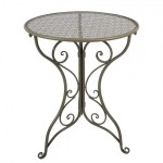 Set bistro din metal verde – masa Ø60 cm si 2 scaune 50x40x93 cm