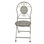 Set bistro din metal verde – masa Ø60 cm si 2 scaune 50x40x93 cm