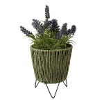 Vas decorativ pentru plante Ø 11*18 cm, Clayre & Eef