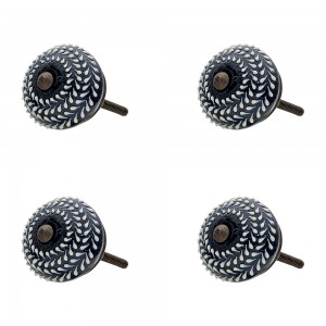 Set 4 manere pentru usile de dulap Ø 4x3 cm, Clayre & Eef