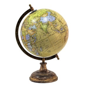 Decoratiune Glob geografic "Travel With Me" 22x22x37 cm, Clayre&Eef