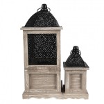Set 2 felinare decorative 20x20x53 / 14x14x25 cm, Clayre & Eef Set 2 felinare decorative 20x20x53 / 14x14x25 cm, Clayre & Eef