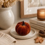 Decoratiune "Brown Pumpkin" Ø 6 cm, Clayre&Eef