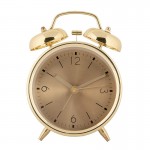 Ceas cu alarma Antique Gold 10x6x14 cm / 1xAA, Clayre&Eef