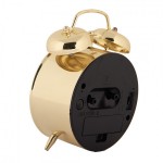 Ceas cu alarma Antique Gold 10x6x14 cm / 1xAA, Clayre&Eef