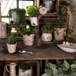 Ghiveci ceramic pentru flori "Vintage Bloom" 27x13x14 cm, Clayre & Eef Ghiveci ceramic pentru flori "Vintage Bloom" 27x13x14 cm, Clayre & Eef