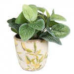 Ghiveci ceramic pentru flori decor lamai Ø 14x13 cm, Clayre & Eef