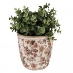 Ghiveci ceramic decorativ pentru flori Ø 14x13cm, Clayre&Eef