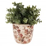 Ghiveci ceramic decorativ pentru flori Ø 13x13cm, Clayre&Eef