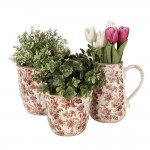 Ghiveci ceramic decorativ pentru flori Ø 13x13cm, Clayre&Eef