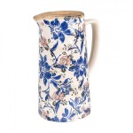 Carafa decorativa "Blue Flowers" 21x14x26 cm, Clayre & Eef