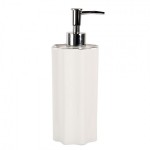 Dispenser sapun lichid "Pure White" Ø 8x22 cm / 475 ml, Clayre & Eef Dispenser sapun lichid "Pure White" Ø 8x22 cm / 475 ml, Clayre & Eef